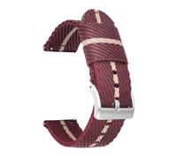 WTNZBAEM Nylon Strap 18mm 20mm 22mm 24mm Men Waterproof Canvas Replacement Quick Release Watch Band Bracelet(A9-Silver buckle,18mm)