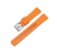 WTNZBAEM PEIYI Fluororubber Strap 22mm Suitable Compatible With Seiko PROSPEX Series SRPE99K1/SRP777J1 Silicone Watchband(Orange,20mm)