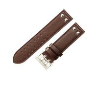 WTNZBAEM Premium Quality Genuine Cowhide Leather Waterproof Watchbands Compatible With Hamilton H760250 Khaki Aviation 20 22mm Watch Accessories(Coffee coffee-Steel,22mm)