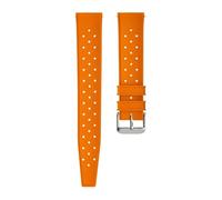 WTNZBAEM Quick Release Bubber Watch Strap Compatible With Oris Divers Sixty-Five Date Tissot T120 Breitling Silicone 19mm 20mm 21mm 22mm(Orange,19mm)