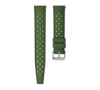 WTNZBAEM Quick Release Bubber Watch Strap Compatible With Oris Divers Sixty-Five Date Tissot T120 Breitling Silicone 19mm 20mm 21mm 22mm(Green,21mm)