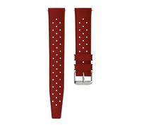 WTNZBAEM Quick Release Bubber Watch Strap Compatible With Oris Divers Sixty-Five Date Tissot T120 Breitling Silicone 19mm 20mm 21mm 22mm(Red,20mm)