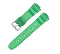 WTNZBAEM Resin Strap Compatible With Casio MCW-100H/110H/W-S220/HDD-S100 WV-200/AE-2000/2100 TPU Silicone Sport Waterproof Wrist Bracelet Watch Band(Green)
