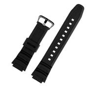WTNZBAEM Rubber Watch Strap Compatible With Casio AE-1000W AQ-S810W AQ-S800W AE-1200 W-735H Silicone Band Men Sports Waterproof Watch Bracelet 18mm(Black black)
