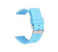 WTNZBAEM Soft Silicone Strap 12/14/16/18/20/22/24mm Sport Waterproof Watch Band Men Women Universal Smart Watchband Compatible With Samsung Galaxy(Light blue,18mm)