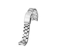 WTNZBAEM Solid Curved Precision Steel Watch Band Compatible With The Tag Heuer Steel Belt 300 Series WAY211 WAY111A Watch Chain Strap(20.5mm)
