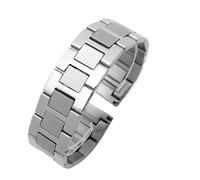 WTNZBAEM Solid Fine Steel Watch Chain Compatible With Caitier MUST SOLO W5200014 Strap Band Universal Flat Mouth Waterproof(17.5mm)