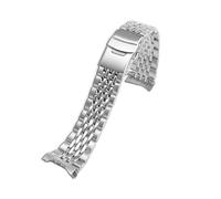WTNZBAEM Solid Fine Steel Watch Chain Compatible With Seiko SKX007 SKX009 SKX173 Band Metal Wristband Arc Interface Men Waterproof