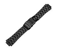 WTNZBAEM Solid Metal Stainless Steel Watchband Compatible With T2N720 T2N721 T2N739 TW2R55500 Watches Strap Men‘s Bracelet 24 * 16mm Watch Band(Black safe buckle)