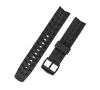 WTNZBAEM Stainless Steel Watch Strap Compatible With Casio EDIFICE Series 5051 EF-524D Men's EF-550D Metal Watchband EF-550 Silicone Wrist Bracelet(EF-550- Silicone)