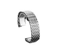 WTNZBAEM Stainless Steel Watchband Compatible With Citizen Small Blue Pin AO9000-06B Armani Casio Classic Bracelet Watches Accessories Wirstband(Silver)