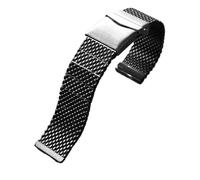 WTNZBAEM The Thickened Refined Steel Watchband Compatible With Breitling Seiko No.5 CITIZEN Sky Eagle IWC Watch Chain 22mm Men's Watch Strap(Black)