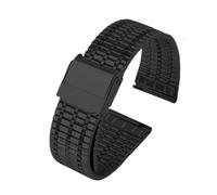 WTNZBAEM Universal Stainless Steel Metal Watch Chain Compatible With Casio Amani Fossil Citizen Fine Strap Waterproof Bracelet(Black,22mm)