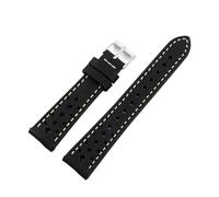 WTNZBAEM Vintage Handmade First Layer Cowhide Leather Watchband 18 19 20 21 22MM Leather Watch Strap Men Women Breathable Bracelet(Black,21mm)