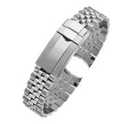 WTNZBAEM Watch Band Compatible With Rolex Sub GMT Yacht Daytona Fine-Tuning Pull Button Clasp Luxury Mod Parts Replacement Jubilee Strap 20mm 21mm(20mm)