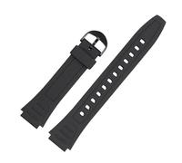 WTNZBAEM Watch Bracelet Compatible With Casio G-Shock Strap W-800H W-217H AQ-S800W Resin Rubber Convex Joint Watch Accessories Band 18mm