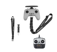wtohoby Adjustable Nylon Lanyard for DJI Avata 2/Avata/FPV Remote Controller 3/2 Phantom 3 4 RC Transmitter Control Saftey Hands Free Neck Strap Belt Sling Hook Camera Drone Accessories, Black, Large