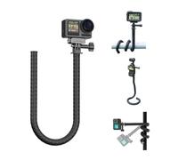 wtohoby Flexible Camera Mount Clamp Tripod Stand Stick Pole for Go Pro Hero13/12/11,for Insta 360 X5/X4/X3, for DJI Pocket 3/Action 5/4/3,Monkey Tail Mount Neck Holder Bike Motorcycle Tube Bar Attach