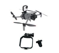 wtohoby Top Camera Mount Adapter for DJI Mini 4 Pro/Mini 3 Pro/Mini 3 Drone,1/4 Inch Screw Tripod Extension Bracket for DJI Action/Pocket /Insta360 Series, LED Light & Vlogging Accessories