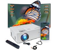 Wtonisy Mini Projector, 720p Native Home Theater Mini TV Projector with Support HDMI VGA USB AV