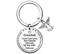 WTOPP Memorial gifts for grandad, Memorial Gift - Memorial Keyring Sympathy Keychain in Memory of Grandad, Memorial Gift for Loss of Loved One