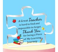 WTOPP Teacher Gifts,Acrylic Plaque Gifts For Teachers,Thank You Teacher Gifts From Student,Teacher Leaving Gifts End Of The Year