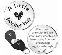WTOPP When Times Are Tough Little Keepsake Pocket Hug Gifts For Friends Family, Encouragement Gifts,Positivity Cheer Pick Me Up Mental Health Gift,Missing You Gift