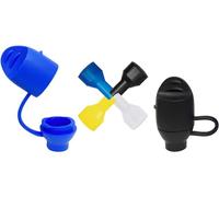 WtrBtl Bite Valve Replacement Mouthpieces fits Camelbak and Most Brands Hydration Bladder and Backpack Water Reservoir (2 Dust Cover + 4 Mouthpiece)