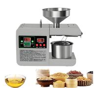 WTRYRN 304 Stainless Steel Oil Extractor for Cold & Hot Press,Hot & Cold Press Oil Machine,Temperature Adjustable 40~300℃,for Nuts Pecan Linseed, Almond, Etc 110V
