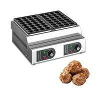 WTRYRN 56 Holes Takoyaki Grill Pan, Dual Temp Control Octopus Ball Maker, Non-Stick Coated Commercial Electric Machine for Restaurant, Snack Shop & Buffet