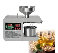WTRYRN 800W Automatic Electric Oil Press Machine,Hot/Cold Press Oil Maker Machine,for Commercial Home Kitchen Nuts Pecan Linseed, Almond, Etc 110V