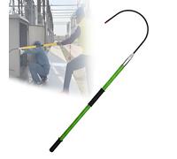 WTRYRN Anti-Electrocution Hotstick Rescue Hook,Rescue Hook,Electrocution Emergency Rescue Pole,Firefighting Insulated, for Electricians, Linemen, Automotive Repairers 2mGreen-One