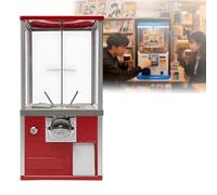 WTRYRN Big Capsule Toys Vending Machine Dispenser,Big Capsule Vending Candy Gumball Machine,for Brand Exhibitions, Team Building Activities, Corporate Annual Meetings Red