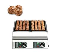 WTRYRN Commercial Electric Takoyaki Maker, 4200W 56 Holes Octopus Ball Machine, Dual Independent Temp Control Non-Stick Grill for Stall & Catering