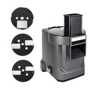 WTRYRN Commercial Vegetable Cutter, Electric Slicer Dicer Machine with Stainless Steel Blades, Multifunction Chopper for Restaurant Kitchen and Food Preparation 3in1-110V