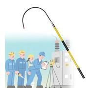 WTRYRN High Voltage Electrical Lifeguard Rod Kit,Electrical Life Hook,with Non-Slip Handle,High Voltage Insulated, for Electricians, Automotive Repairers,Firefighters 1mYellow-Two