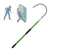 WTRYRN Insulated Life Pole,High Voltage Electrical Lifeguard Rod Kit,Lightweight Body Rescue Hook,for Electrician/Pool/Confined Space/Electrical Gear/Vaults 1mGreen-Five