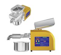 WTRYRN Seed Oil Press Machine, 1100W Automatic Nut Oil Extractor with 4-9kg/h Large Processing Capacity, Ideal for Sunflower, Flax & Almond Seeds