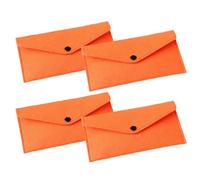 WTRYT Envelope Folder, Pack of 4, Felt Bag with Press Stud Bag, Storage Bag, Mini Clutch Bag, Pencil Case, Fabric Bag, Fabric Mobile Phone Case, Portfolio Case, Storage Bag for Office, School, Travel