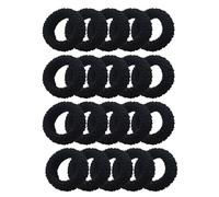 WTRYT Hair Bobbles Pack of 20 Wide Hair Bobbles Seamless Hair Bands Thick Hair Bobbles Elastic Scrunchies Non-Slip Hair Bands Seamless Hair Rubber Bands No Kinks Hair Bobbles Braid Bands Hair Bobbles