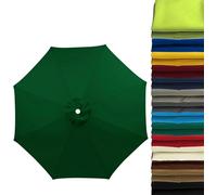 Wttagkl Replacement Parasol Cover 2m/2.5m/2.8m/3m/3.5m/4m for 6/8 Ribs | UV50+ Windproof & Waterproof | Light Grey Premium Fabric for Garden, Terrace, Beach, Pool,M-270 cm 6 streben