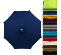 Wttagkl Replacement Parasol Cover 2m/2.5m/2.8m/3m/3.5m/4m for 6/8 Ribs | UV50+ Windproof & Waterproof | Light Grey Premium Fabric for Garden, Terrace, Beach, Pool,#6-400 cm 8 streben
