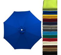 Wttagkl Replacement Parasol Cover 2m/2.5m/2.8m/3m/3.5m/4m for 6/8 Ribs | UV50+ Windproof & Waterproof | Light Grey Premium Fabric for Garden, Terrace, Beach, Pool,#5-270 cm 6 streben