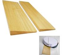 Wttagkl Wooden Threshold Ramp - Lightweight & Portable (Max 300kg) - Wheelchair Ramp for Steps, Sidewalks, Doors - Non-Slip with Edge Protection,50 * 15 * 3cm