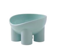 WTTAK Ergonomic Raised Cat Bowl, Anti-Slip Plastic Dog Bowl, Color Elephant Leg Design