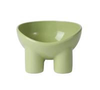 WTTAK Ergonomic Raised Cat Bowl, Anti-Slip Plastic Dog Bowl, Color Elephant Leg Design