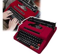 WTTBG Classic Manual Typewriter (red), Creative Antique Typewriter Artistic Vintage Appearance,Great for Letters, Creative Writing, Crafting, Free Writing