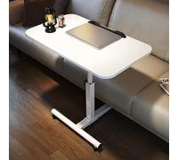 WTTTTW TV Tray Table, Stand Up Standing Desk, TV Dinner Tray on Bed & Sofa, Folding Table with Adjustable Height & Tilt Angle Adjustments, Rolling Sit-Stand Desk