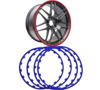 WTTWW Wheel Protector Trims, Anti-Scratch Alloy Wheel Protectors 16/17/18/19/20in Wheels Rim Protectors 4PCS Automotive Rims Guard Protection Trim For All Car Models(black (black 19-3911tcx),18in)