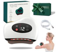 Wtujil 2026 Upgraded Foot Scraper, Plantar Fasciitis Scraper with 12 Levels Vibration & 42°C Heat, Heated Muscle Scraper, Triple-Therapy Power, for Anywhere on The Body (White)